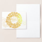 Carte Dorée Joyeux Noël Pickleball 1 Options (Affichage)