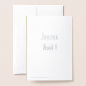 Carte Dorée Joyeux Noel - scène de cour (Derrière avec enveloppe)