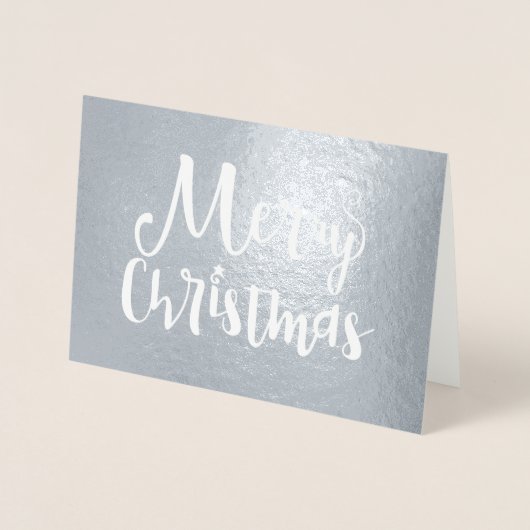 Carte Dorée Joyeux Noël Typographie (Devant)