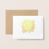 Carte Dorée Joyeux Noël Votre photo ici (Derrière avec enveloppe)