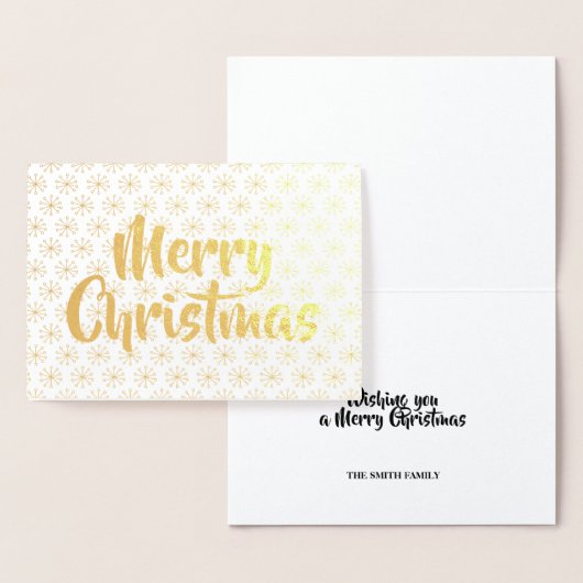 Carte Dorée Joyeux or de Noël (Affichage)