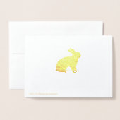 Carte Dorée Joyeux Pâques ! (Derrière avec enveloppe)