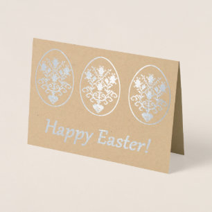 Carte Dorée Joyeux Pâques !