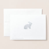 Carte Dorée Joyeux Pâques ! (Derrière avec enveloppe)