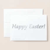 Carte Dorée Joyeux Pâques ! (Derrière avec enveloppe)