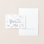 Carte Dorée Joyeux Purim (Affichage)