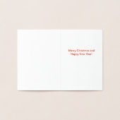 Carte Dorée Joyeux sapin de Noël (Intérieur)