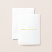 Carte Dorée Joyeux sapin de Noël (Derrière avec enveloppe)