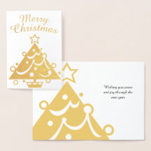 Joyeux sapin de Noël d'or