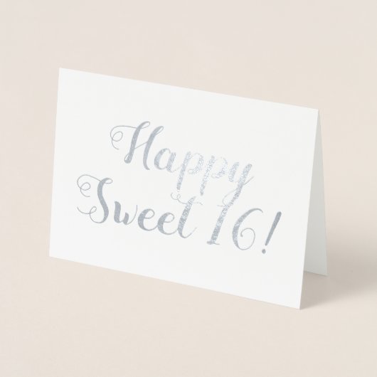 Carte Dorée Joyeux Sweet 16 ! (Devant)
