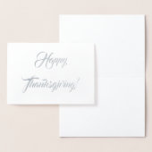 Carte Dorée Joyeux Thanksgiving ! (Affichage)