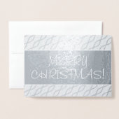 CARTE DORÉE "JOYEZ NOËL !" (Devant avec enveloppe)