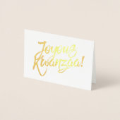 Carte Dorée Joyous Kwanzaa (Devant)