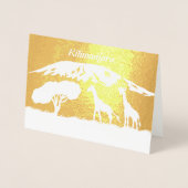 Carte Dorée Kilimanjaro (Devant)