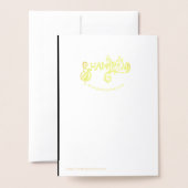 Carte Dorée Koi Fish (Derrière avec enveloppe)