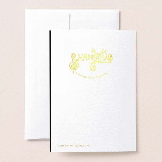 Carte Dorée Koi Fish (Derrière avec enveloppe)