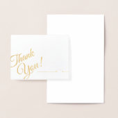 Carte Dorée L33 Script Merci feuille d'or (Affichage)
