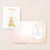 Carte Dorée La Bénédiction mariage Deux Deviendront Un (Affichage)