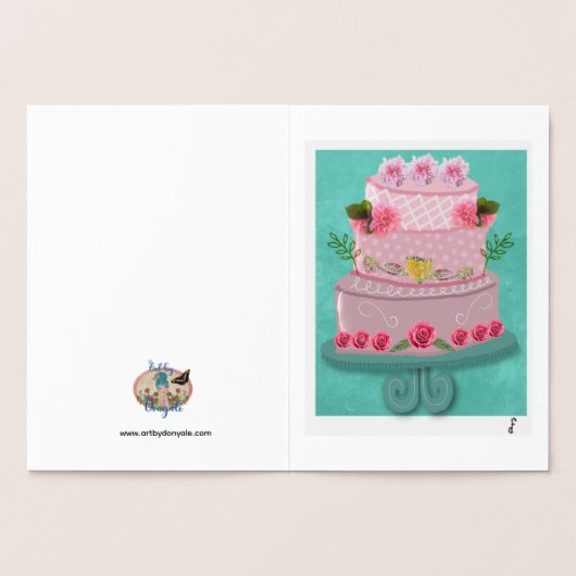 Carte Dorée La Célébration Rosée (Intérieur)