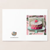 Carte Dorée La Confection Rose Fraise (Intérieur)