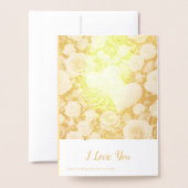 Carte Dorée La femme de Valentine (Derrière avec enveloppe)