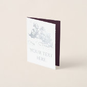 Carte Dorée La fille lisant un livre (Devant)