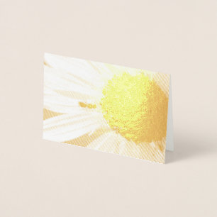 Carte Dorée La fourmi sur un tournesol