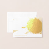 Carte Dorée La fourmi sur un tournesol (Derrière avec enveloppe)