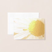 Carte Dorée La fourmi sur un tournesol (Devant avec enveloppe)