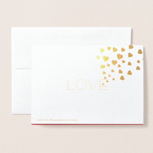 Carte Dorée La Saint-Valentin à Paris (Derrière avec enveloppe)