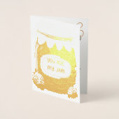 Carte Dorée La Saint-Valentin Tu Es Mon Pot Cute Classroom  (Devant)