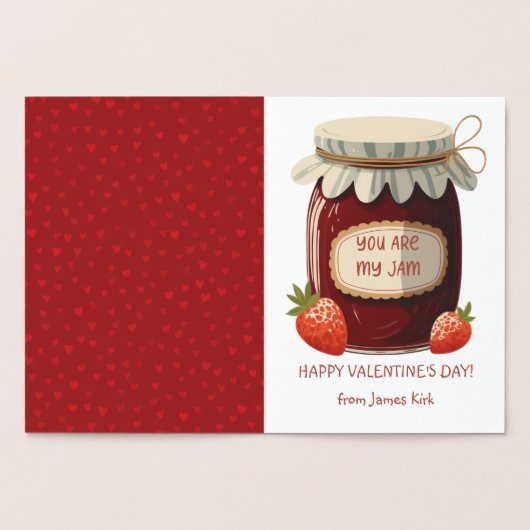 Carte Dorée La Saint-Valentin Tu Es Mon Pot Cute Classroom  (Intérieur)