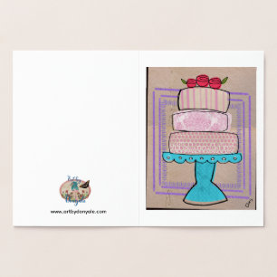 Carte Dorée La Tour Pastel Motif