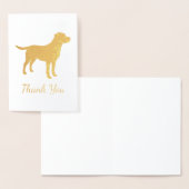 Carte Dorée Labrador Chien Baby shower Blue Boy Lab (Affichage)