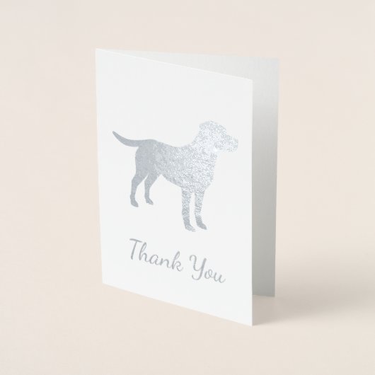 Carte Dorée Labrador Chien Baby shower Blue Boy Lab (Devant)