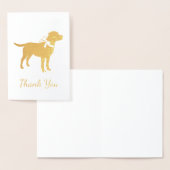 Carte Dorée Labrador Chien Baby shower Blue Boy Lab (Affichage)