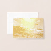 Carte Dorée Lac Caché (Devant avec enveloppe)