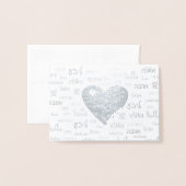 Carte Dorée L'amour est tout autour (Devant avec enveloppe)