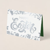 Carte Dorée Lapin blanc | Pâques "Alice au pays des merveilles (Devant)