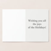 Carte Dorée Lapin dans la neige (Intérieur)