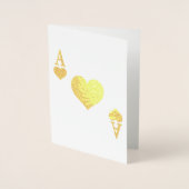 Carte Dorée L'as des coeurs (Devant)