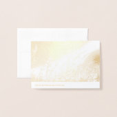 Carte Dorée L'avoine au soleil (Derrière avec enveloppe)