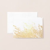 Carte Dorée L'avoine au soleil (Devant avec enveloppe)