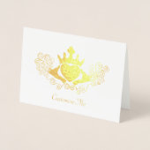 Carte Dorée Le Claddagh (en or) (Devant)