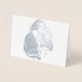 Carte Dorée le jeune Franz Liszt - portrait argent (Devant)