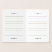 Carte Dorée Le Journal Mariage De Luxe Vows, Ses Voix Mariages (Intérieur)