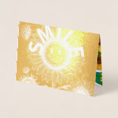 Carte Dorée Le soleil joyeux de la nature (Devant)
