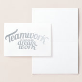 Carte Dorée Le travail d'équipe fait le travail de rêve (Affichage)