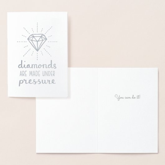 Carte Dorée Les diamants sont fabriqués sous pression Silver F (Affichage)