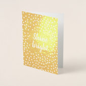 Carte Dorée Les étoiles d'or brillent (Devant)